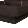 SÄNG DUNA - mörkbrun, Modern, trä (180/200cm) - Bessagi Home