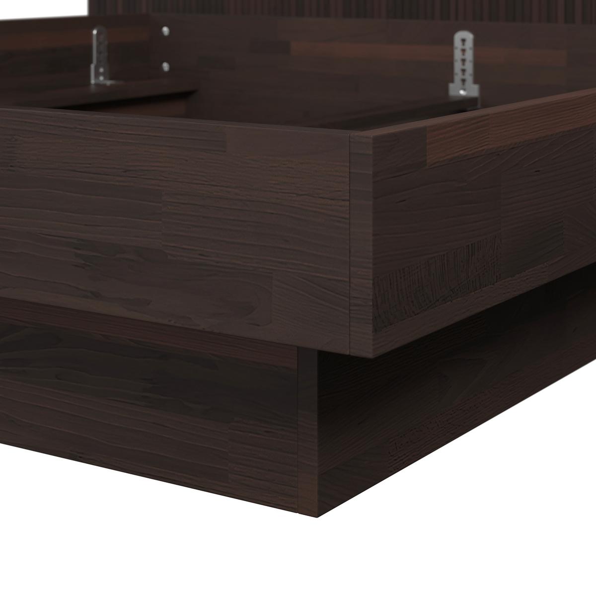 Bett Duna ca. 180x200 cm Kernbuche Echtholz - Kernbuche, MODERN, Holz (180/200cm) - Bessagi Home