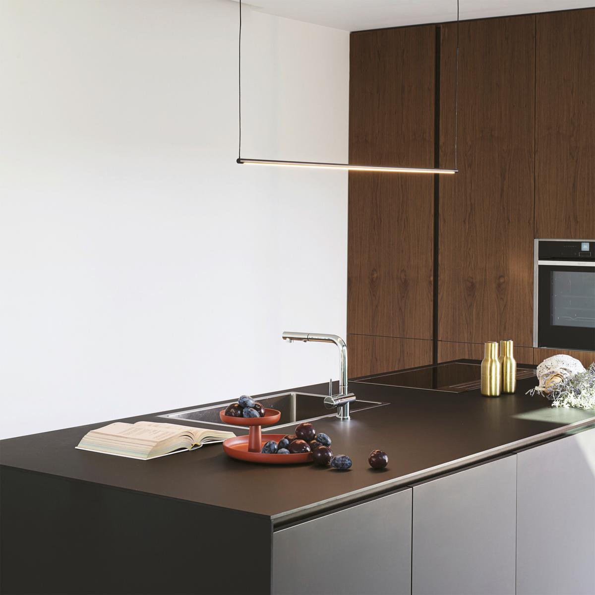 LED-Hängeleuchte Essence Schwarz max. 20 Watt - Schwarz, Design, Metall (126/26,50/150/1,5cm) - Ideal Lux