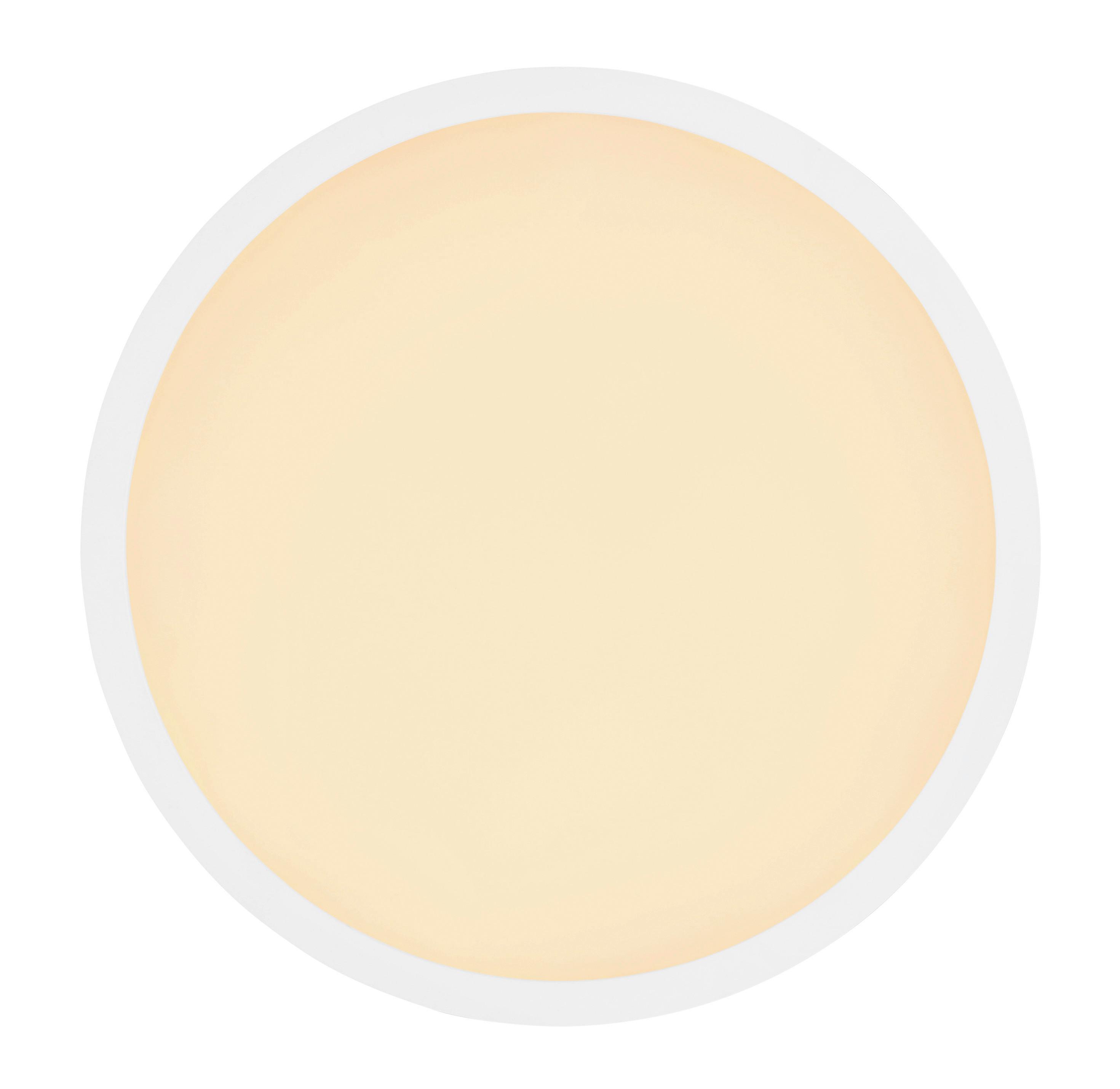 LED-Deckenleuchte Sapana max. 18 Watt - Opal/Weiß, Basics, Kunststoff (29,4/2,5cm) - Globo