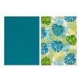 Geschirrtuch-Set Green Leaf In Versch. Designs - Multicolor/Petrol, Textil (50/70cm) - MÖMAX modern living