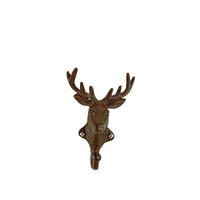 Haken Ted in Dunkelbraun - Dunkelbraun, ROMANTIK / LANDHAUS, Metall (11/15/6cm) - Mömax