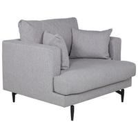 SESSEL SOFIA - Schwarz/Grau, Design, Textil/Metall (104/82/92cm) - Livetastic