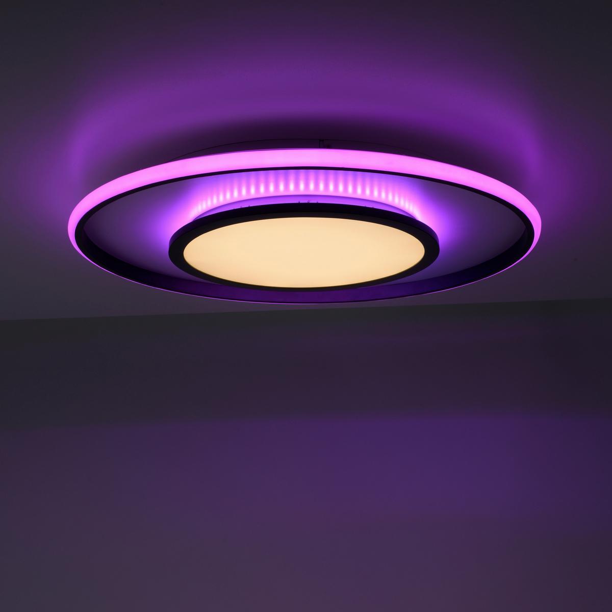 LED-Deckenleuchte Arenda max. 36 Watt - Schwarz, Design, Kunststoff/Metall (60/10cm)