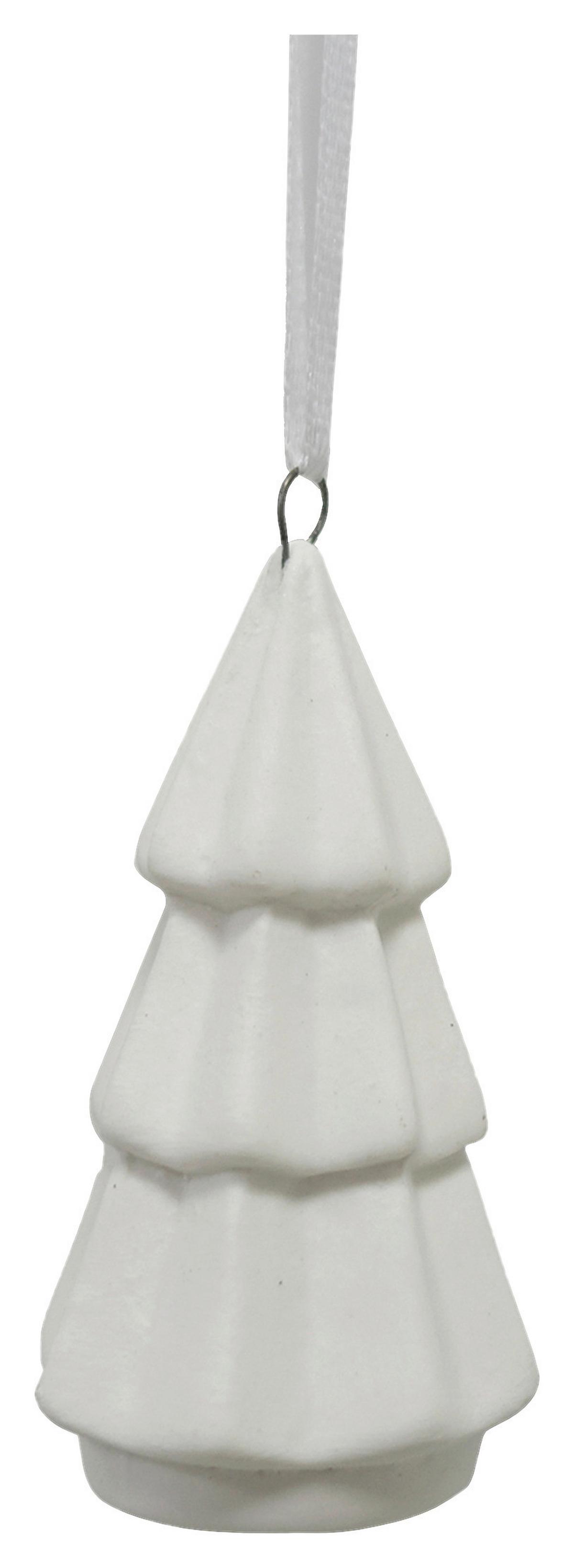 Dekohänger Sweety Weiss - Weiss, Konventionell, Keramik/Textil (3,5/6,2cm) - Modern Living