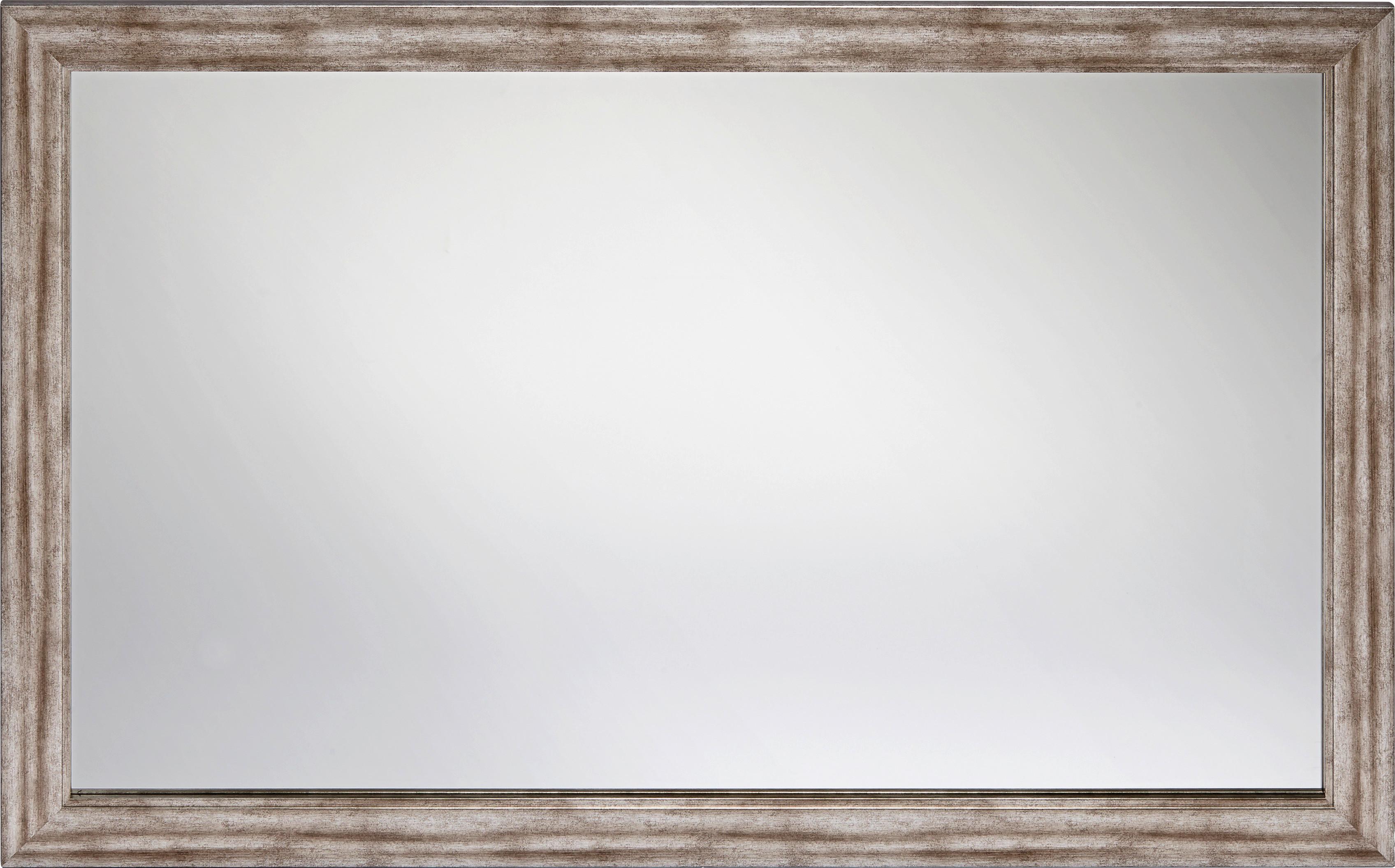 Stensko Ogledalo Metallic - srebrna/nikelj, leseni material (70/110cm) - Modern Living