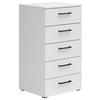 Komoda Multi - bijela/crna, Moderno, drvni materijal/plastika (45/83/40cm) - Modern Living
