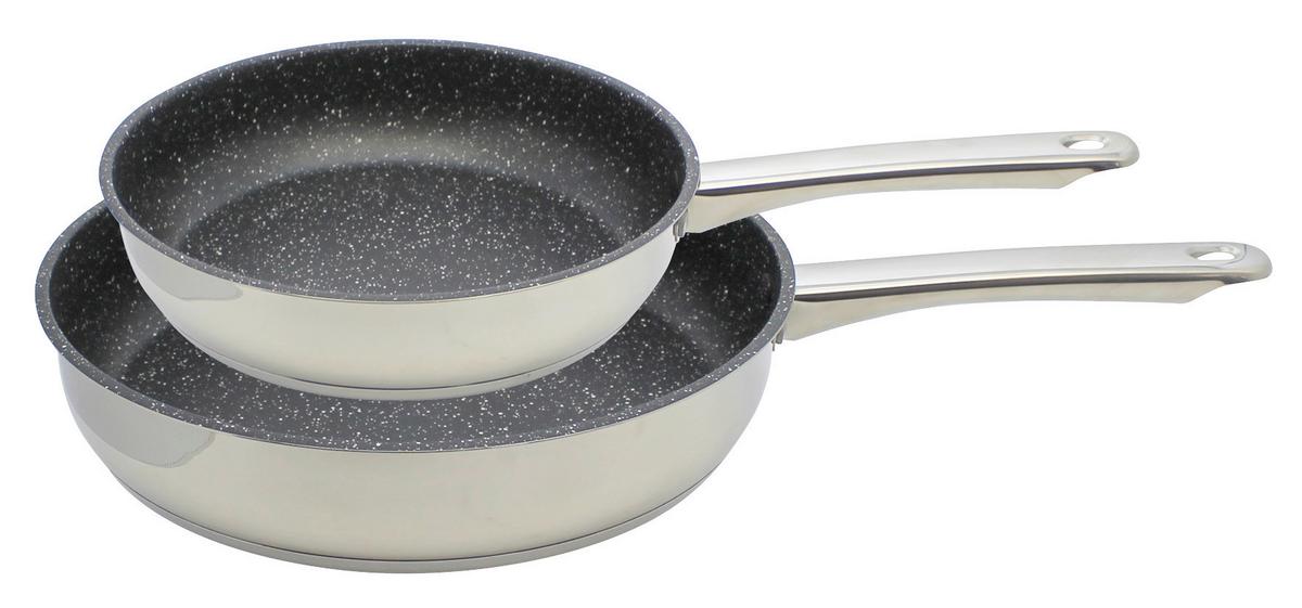 ZESTAW PATELNI 27200 - kolor stalowy, Basics, metal (24+28cm) - ELO