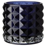 Windlicht Jolina - Dunkelblau, MODERN, Glas (9,8/9,8cm) - Mömax modern living