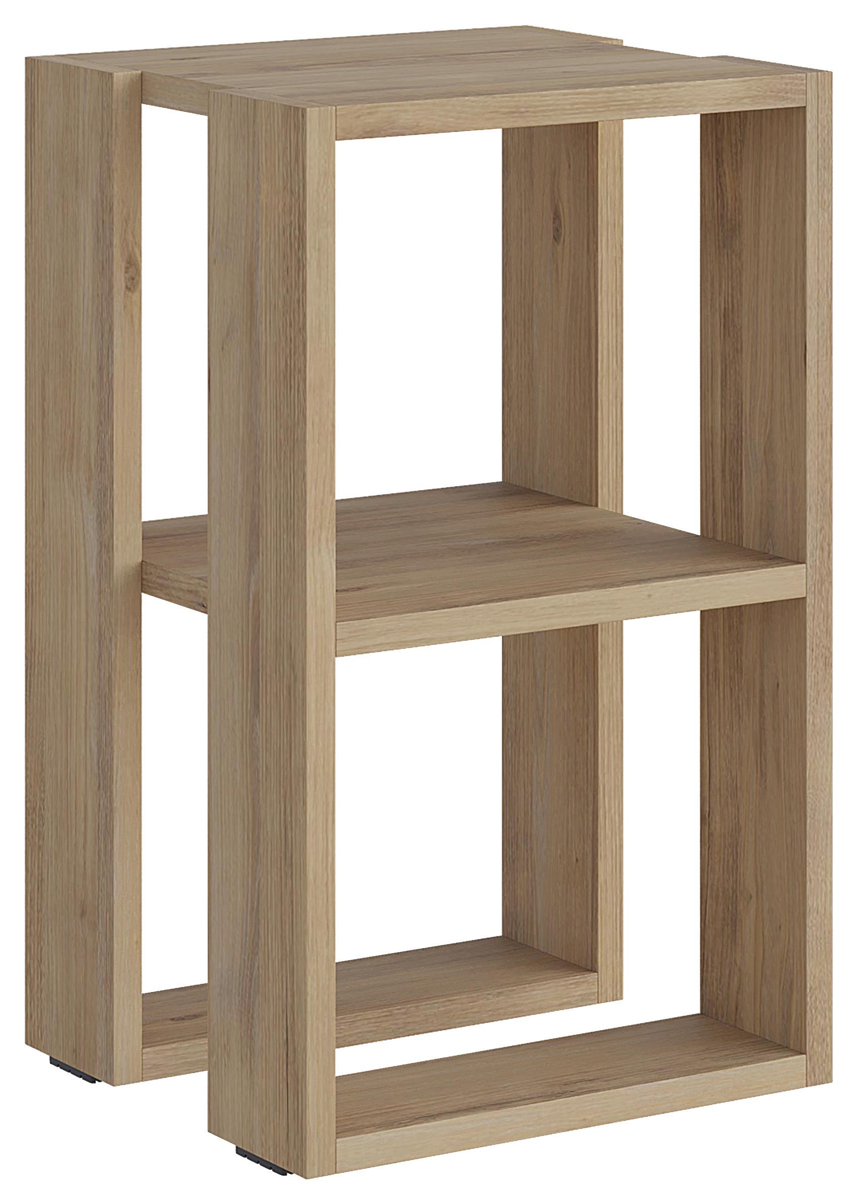 Nachttisch Lonie ca. 34x55x30 cm Eiche Hell - Eichefarben, Design, Holzwerkstoff (34/55/30cm) - Livetastic