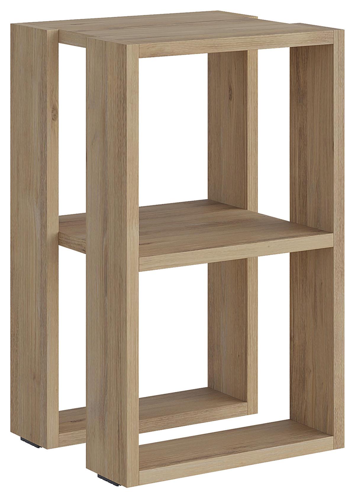 Nachttisch Lonie ca. 34x55x30 cm Eiche Hell - Eichefarben, Design, Holzwerkstoff (34/55/30cm) - Livetastic