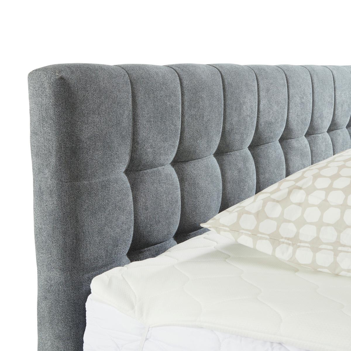 Boxbett Magic in Grau ca. 180x200cm - Schwarz/Grau, KONVENTIONELL, Holzwerkstoff/Kunststoff (180/200cm) - Mömax