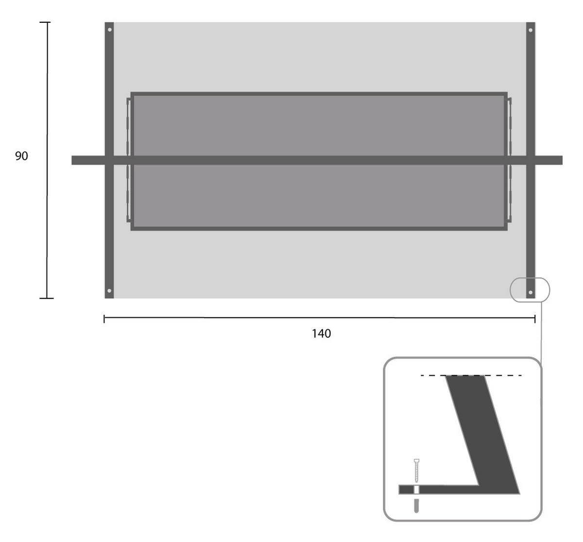 Hollywoodschaukel Kari Schwarz - Schwarzbraun/Rostfarben, Basics, Metall (178/220/89,5cm) - Gardenson