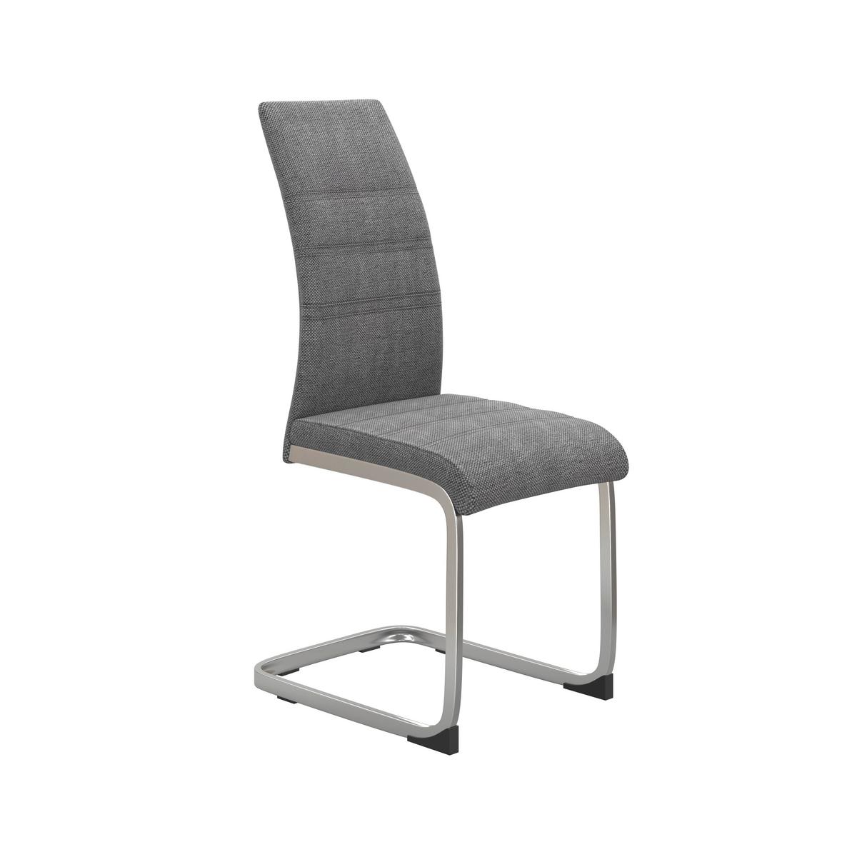 Nihajni Stol Donna, Siva - barve kroma/siva, Konvencionalno, kovina/tekstil (42/99/56cm) - Mömax