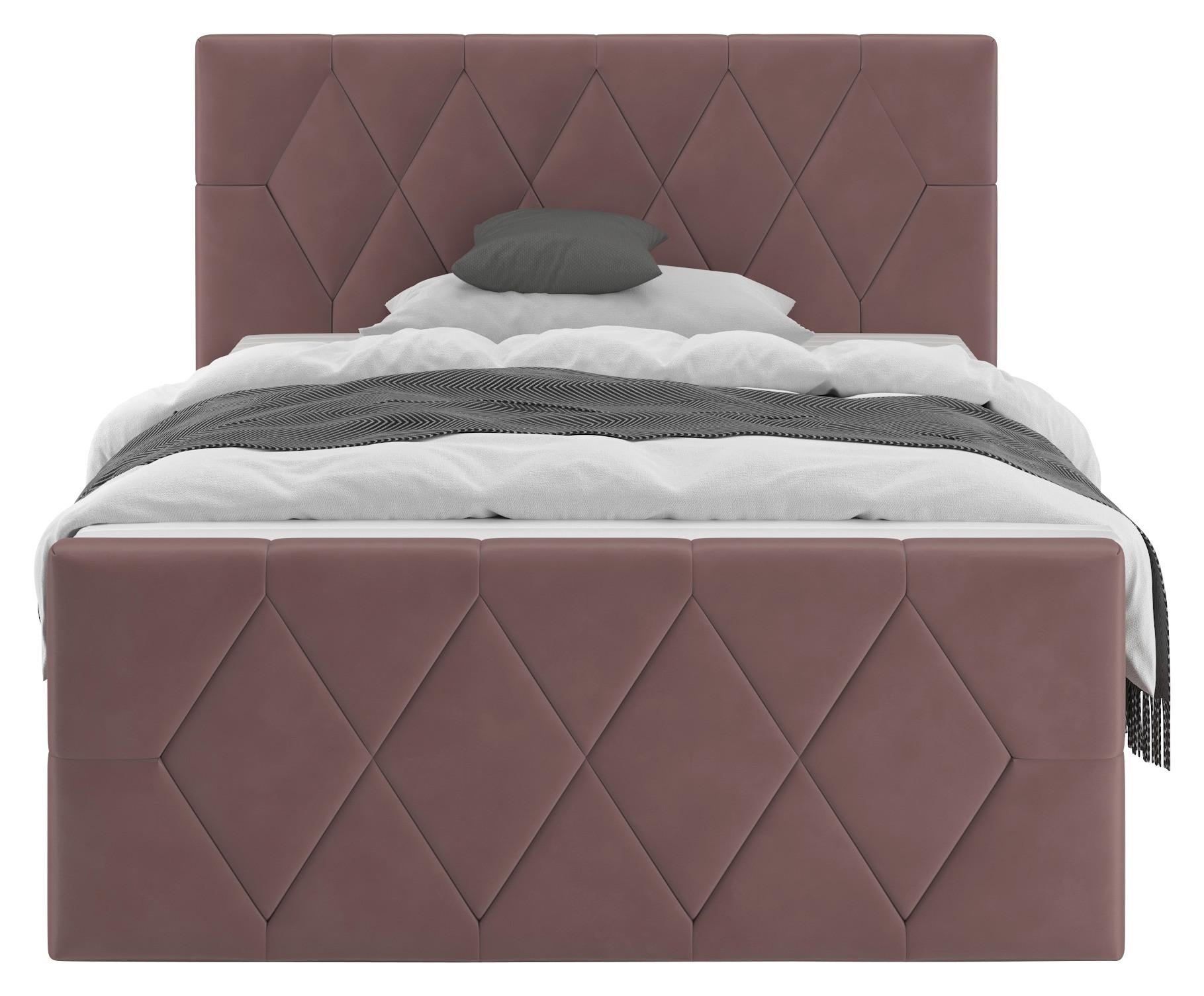 Boxspringbett Josie B Braun ca. 140x200cm - Schwarz/Braun, KONVENTIONELL, Holz/Holzwerkstoff (140/200cm) - Mömax
