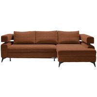 Kutna Garnitura Rosalie - konjak/crna, Konvencionalno, tekstil/metal (265/184cm) - Modern Living