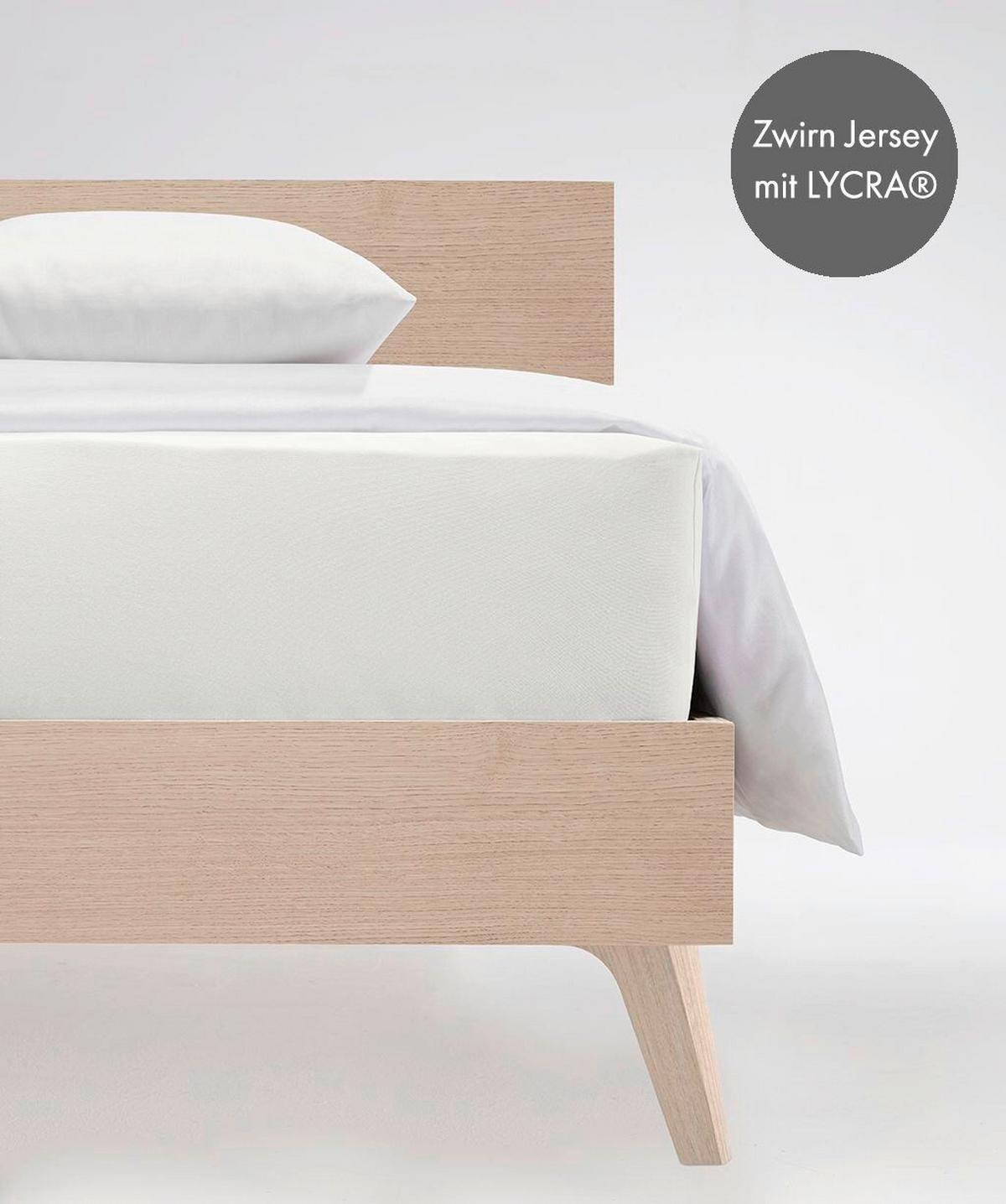 Boxspring-fixleintuch Q 4000 20 - Weiss, Basics, Textil (180-200/200-210cm) - Fleuresse