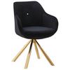 Scaun cu brate RELAX -GOLD - auriu/negru, Lifestyle, metal/textil (60/84/61cm) - Premium Living