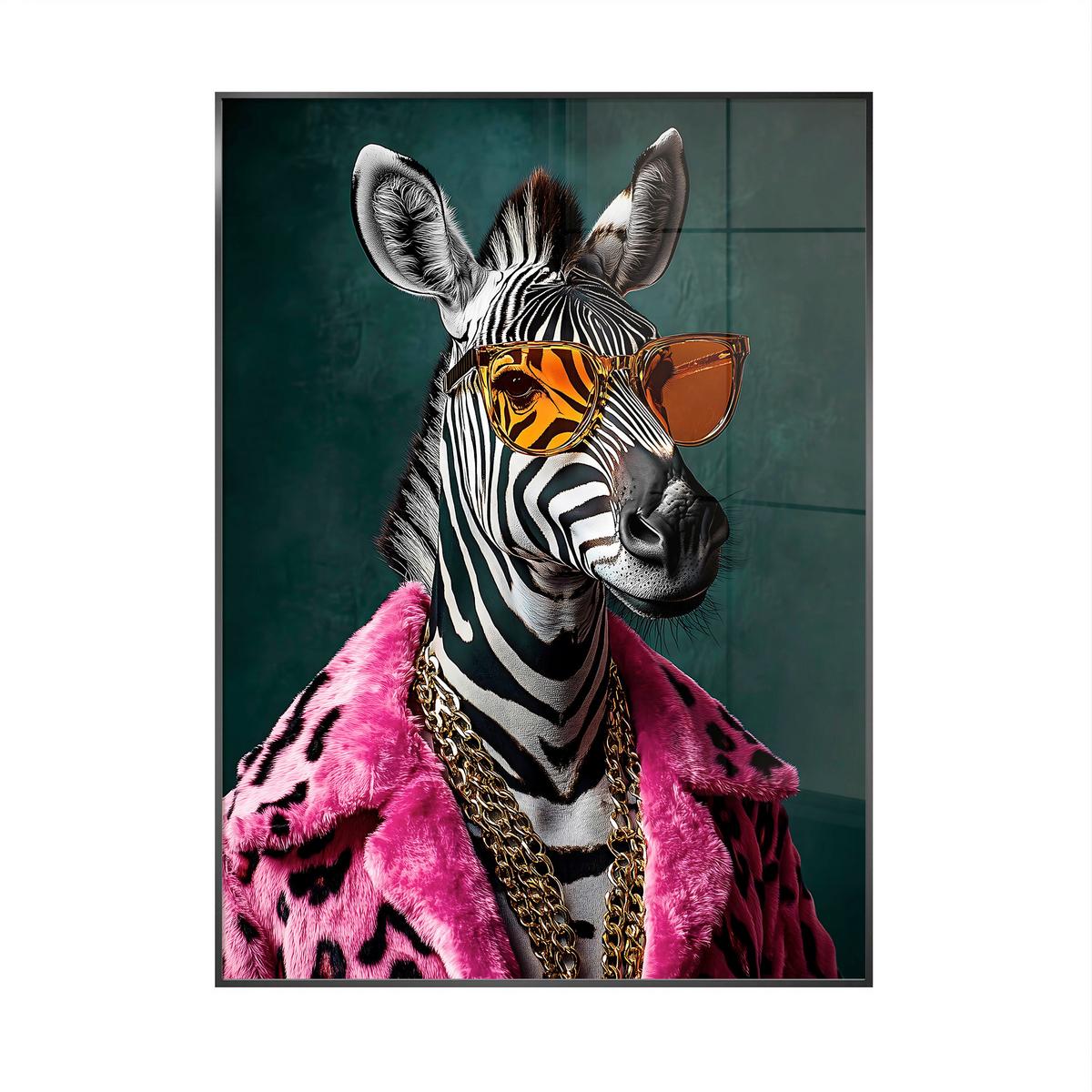 Glasbild Multicolor ca. 80x120cm - Multicolor, Basics, Glas/Holz (80/120/4cm)