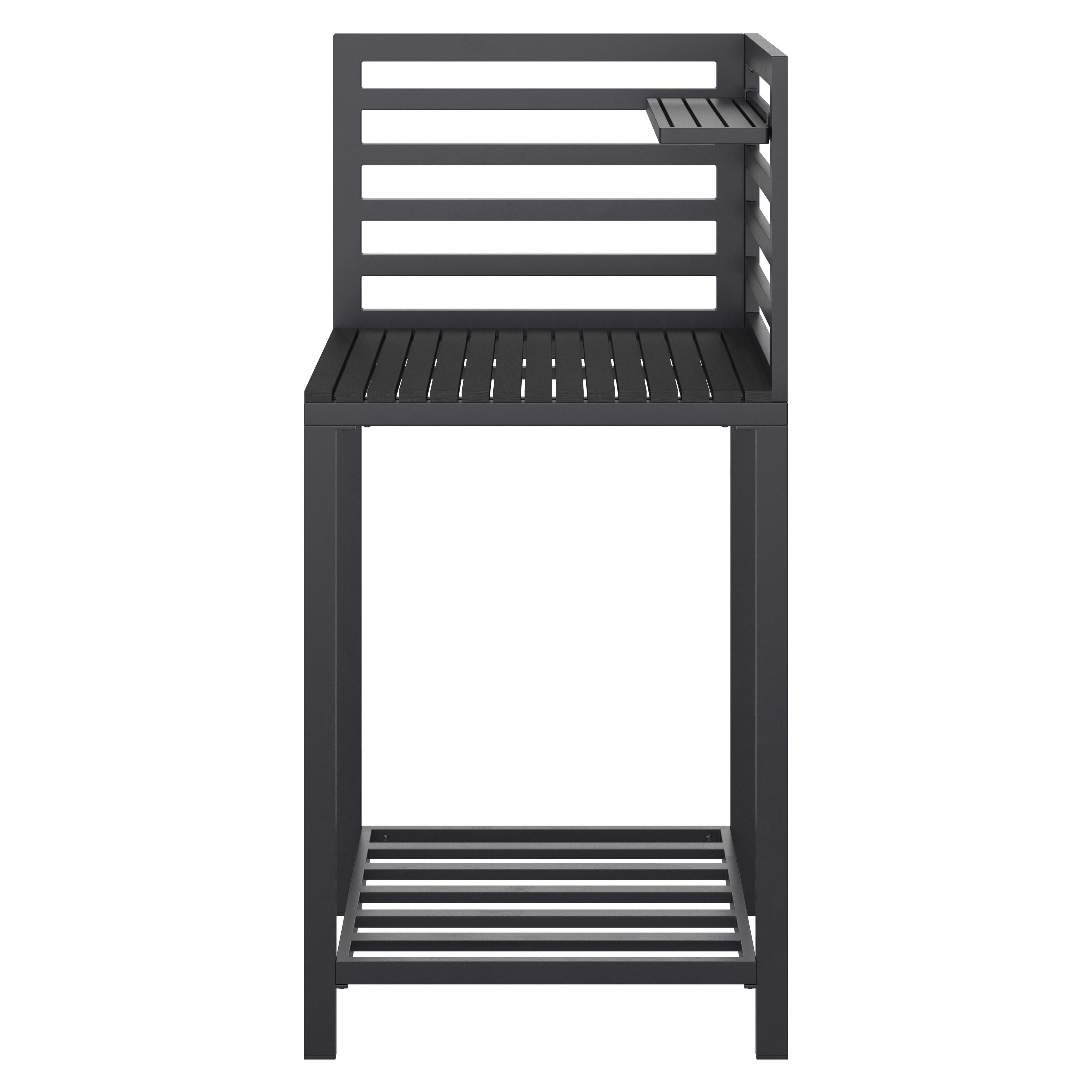 Outdoorküche Mara 1 in Anthrazit - Anthrazit, Natur, Kunststoff/Metall (60/127/61,5cm) - Mömax