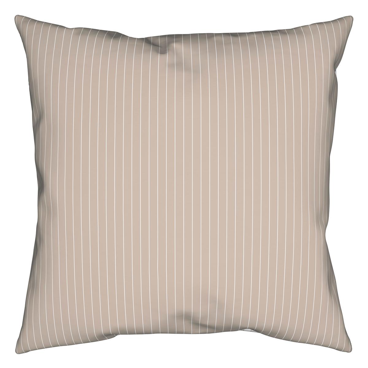 Bettwäsche Twill Streif Weiß/Beige ca. 135x200cm - Beige/Weiß, MODERN, Textil (135/200cm) - Mömax