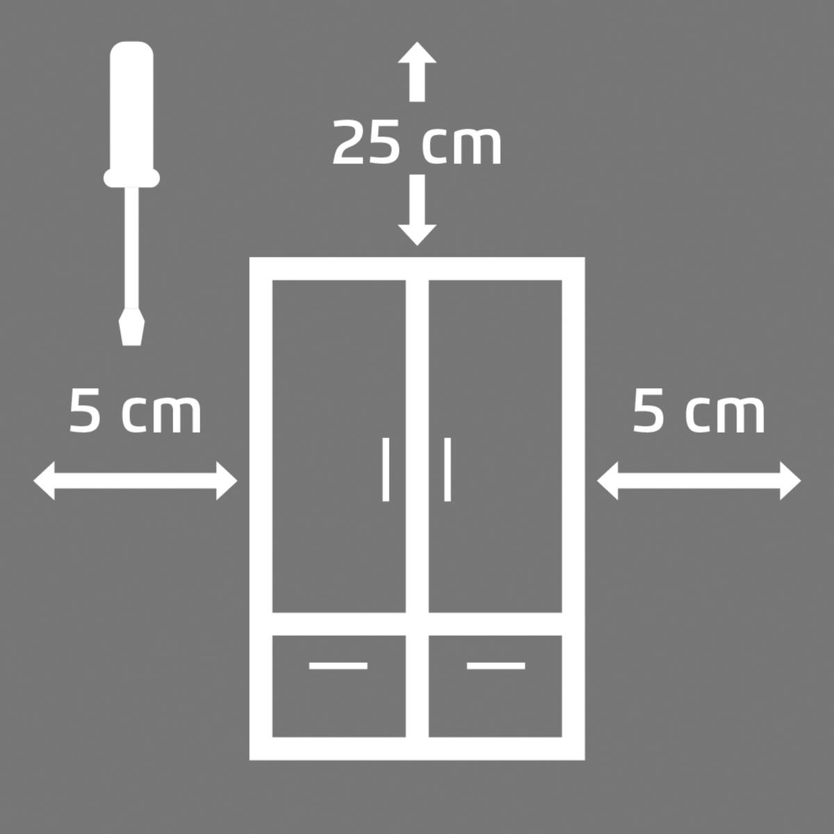 Omara Z Drsnimi Vrati Covalo, Siva - siva/barve aluminija, Konvencionalno, kovina/steklo (162/223/68cm) - Novel