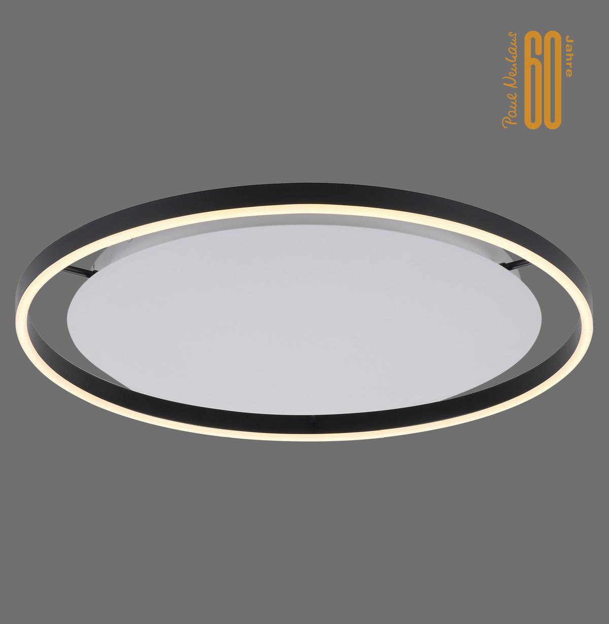 LAMPA SUFITOWA LED 15392-13 RITUS - antracytowy, Design, tworzywo sztuczne/metal (58,5/58,5/5,3cm)