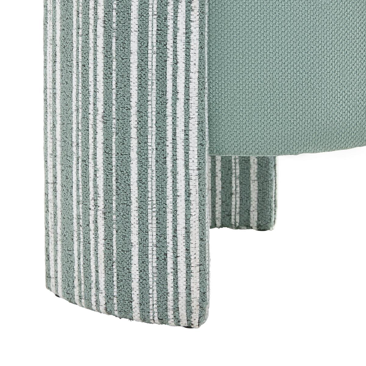 Hocker Romy Grün - Weiß/Grün, LIFESTYLE, Holzwerkstoff/Textil (40/39/40cm) - Mömax