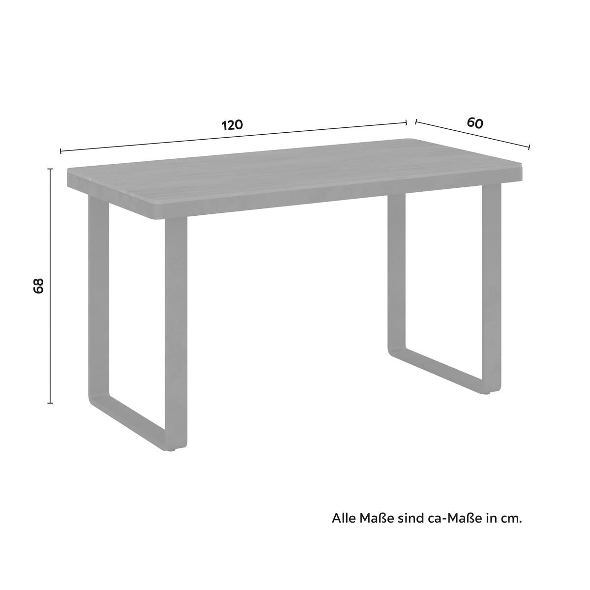 Dining-Loungeset Gianna Schwarz aus Holz/Textil/Metall - Schwarz/Teakfarben, Modern, Holz/Textil (221/71/76cm) - Bessagi Garden