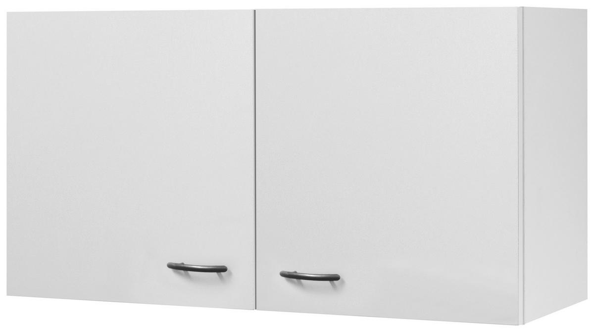 Kuhinjska Zgornja Omarica Wito, Bela - barve nerjavečega jekla/bela, umetna masa/leseni material (100/54,8/32cm) - FlexWell