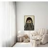CANVASTAVLA DENISE SMALL - beige/svart, Modern, trämaterial/textil (60/90cm) - Premium Living