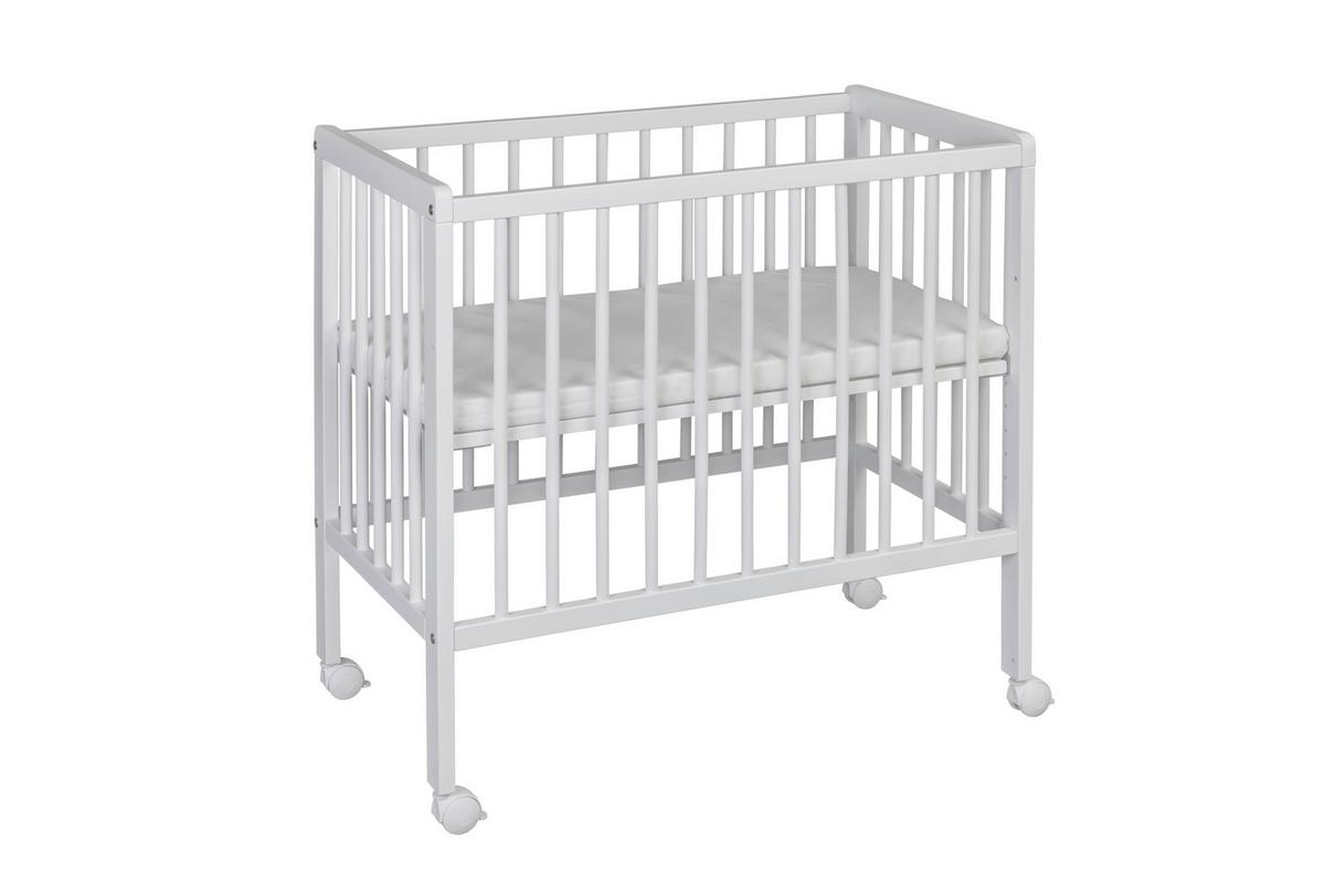 ŁÓŻKO DOSTAWNE NINA - biały, Basics, drewno (85/48/83cm) - My Baby Lou