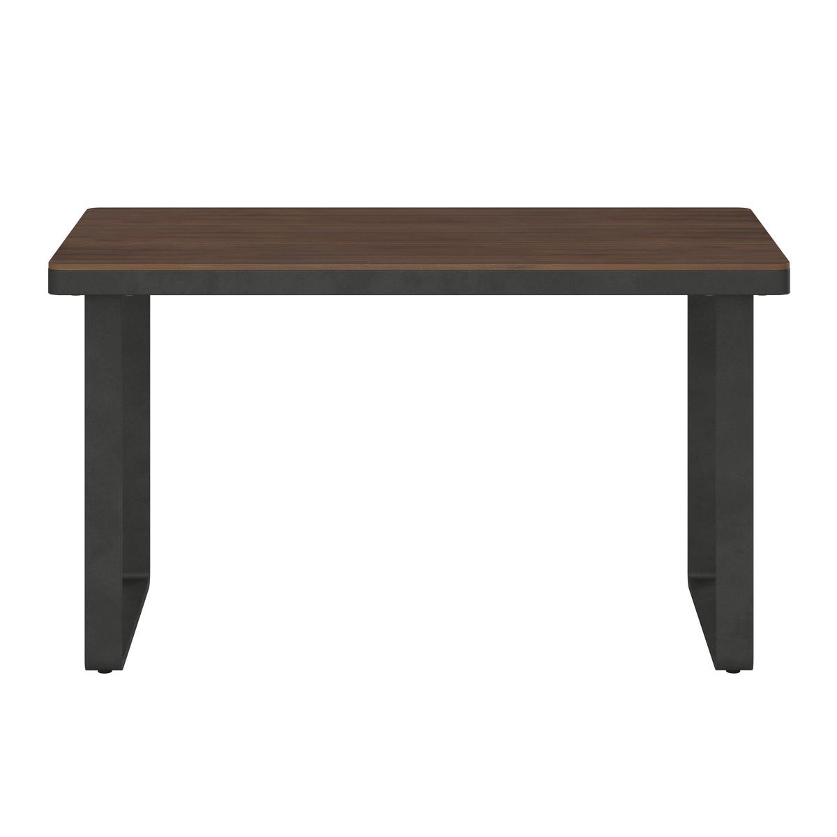 Dining-Loungeset Gianna Schwarz aus Holz/Textil/Metall - Schwarz/Teakfarben, Modern, Holz/Textil (221/71/76cm) - Bessagi Garden