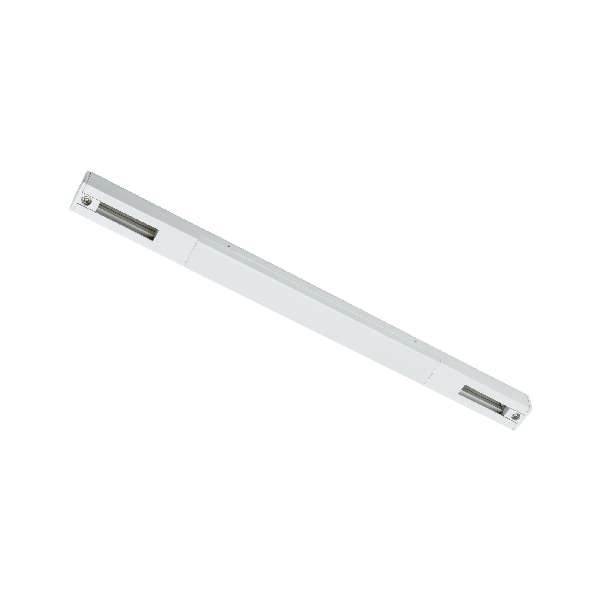 Schienensystem-Einspeiser Urail Middle-Feed in Weiß - Weiß, Basics, Kunststoff (30,4cm) - Paulmann