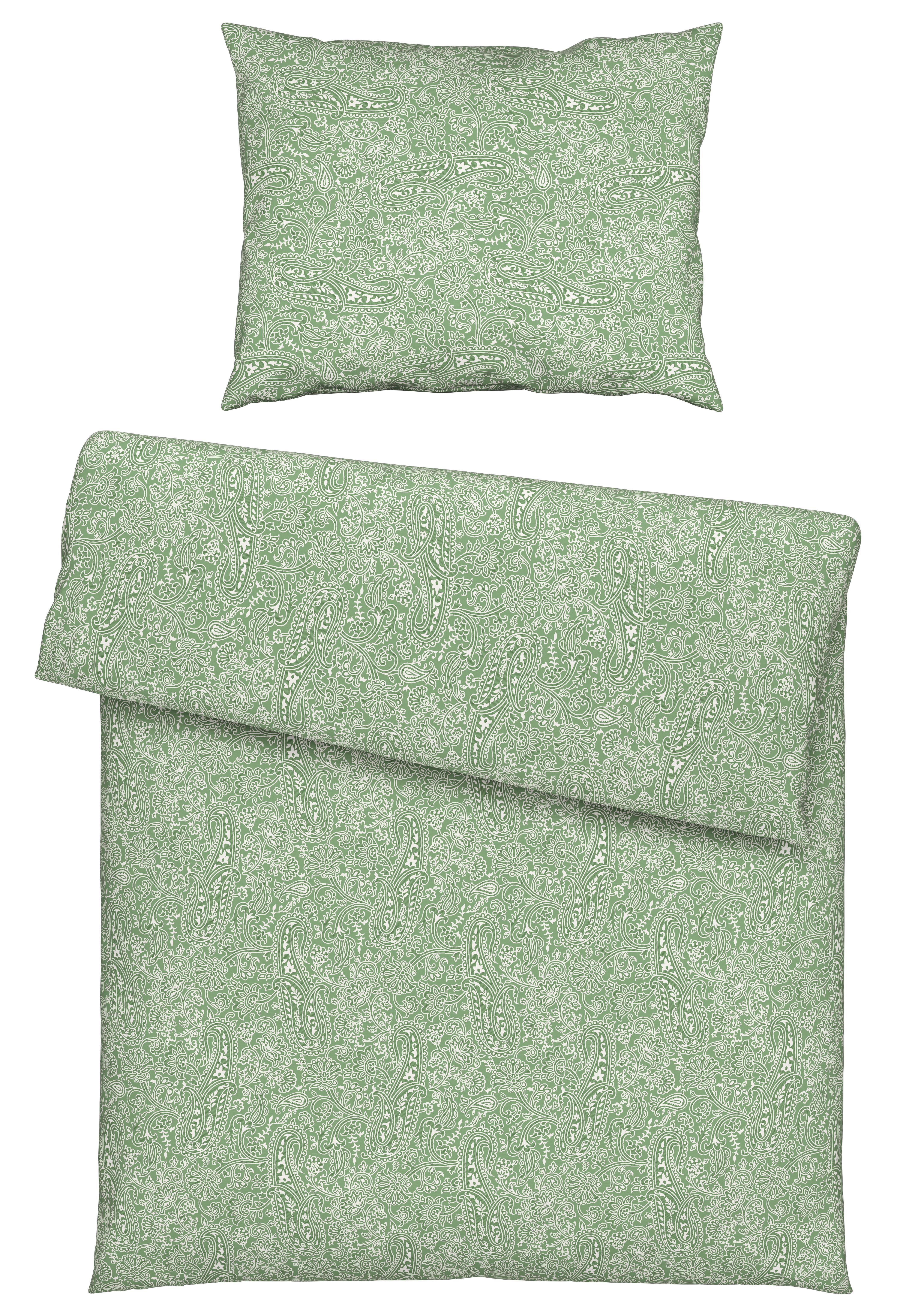 Ágyneműhuzat-garnitúra Layla - zöld, Konventionell, textil (140/200cm) - Modern Living