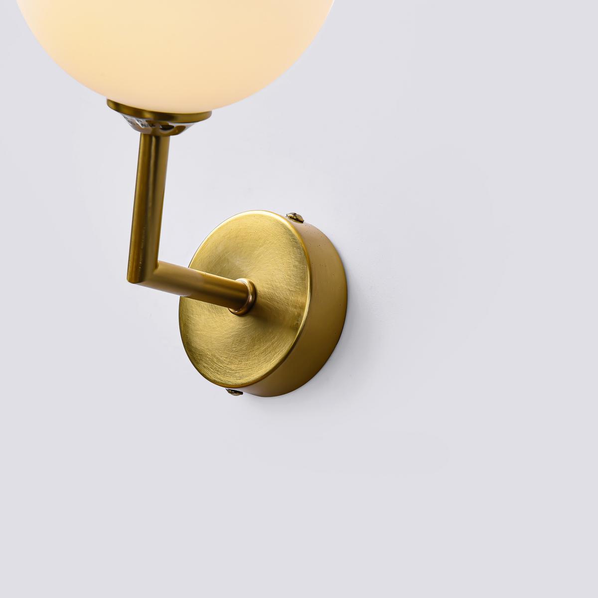 Wandleuchte Lp-002/1w Dorado - Goldfarben, Konventionell, Glas (21.5/12/18cm)