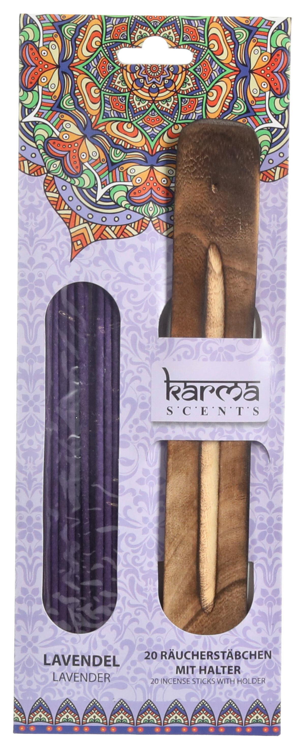 Räucherstäbchen Karma diverse Düfte - Basics, Holz (11,5/30/0,5cm)