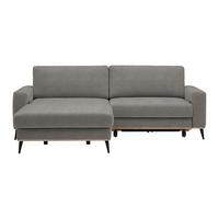 Wohnlandschaft Romeo Taupe - Taupe/Schwarz, KONVENTIONELL, Holz/Textil (167/87/234cm) - Zandiara