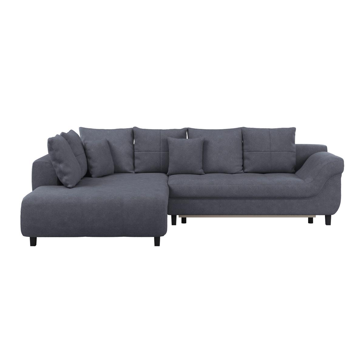 Kutna Garnitura Mendoza - crna/antracit, Design, tekstil/drvo (197/309cm) - Modern Living