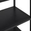 HYLLA PANELO -EXKLUSIV- - svart/naturfärgad, Modern, metall/trämaterial (75/175/34cm) - Mömax