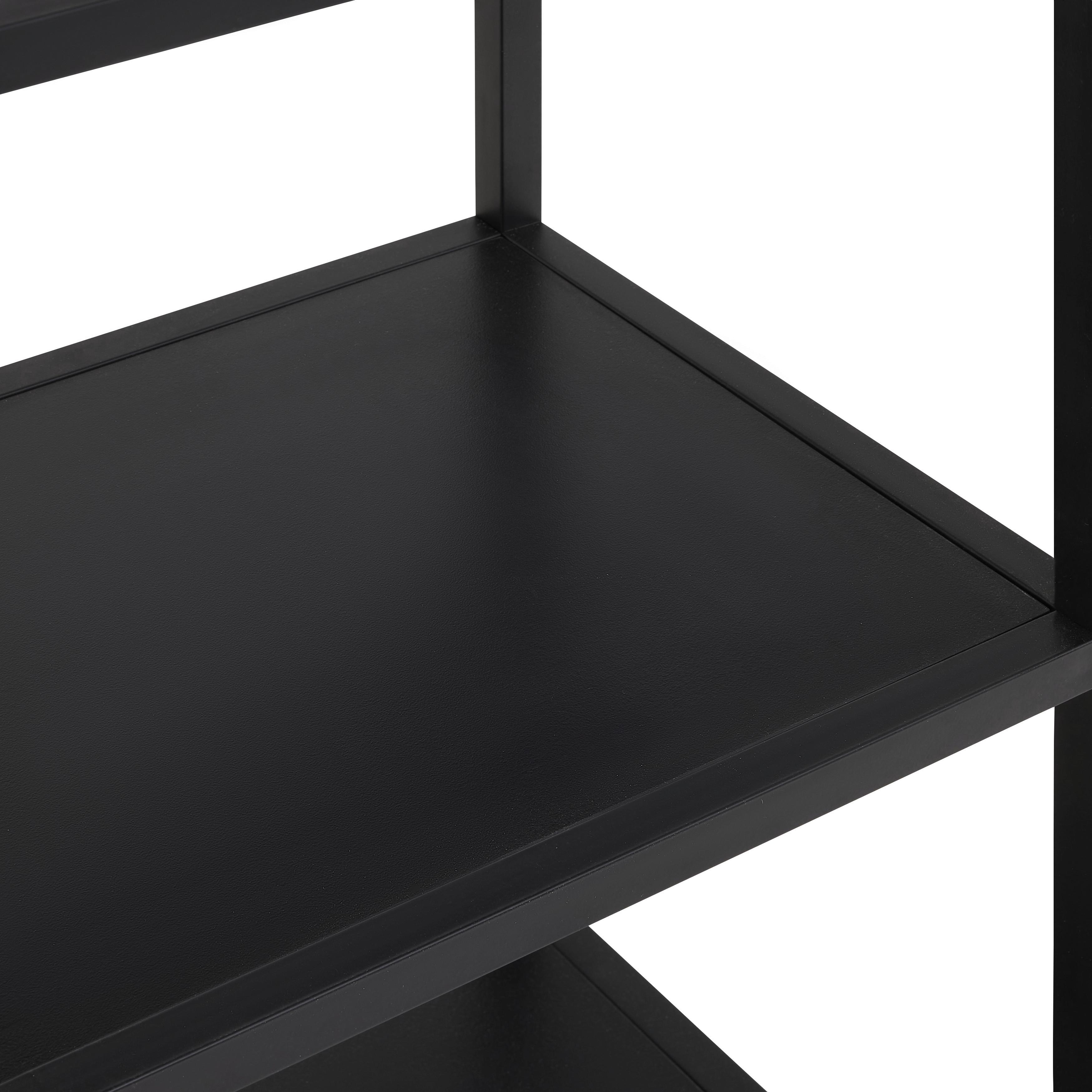 Regal Panelo Naturfarben/Schwarz - Schwarz/Naturfarben, Modern, Holzwerkstoff/Metall (75/175/34cm) - Mömax