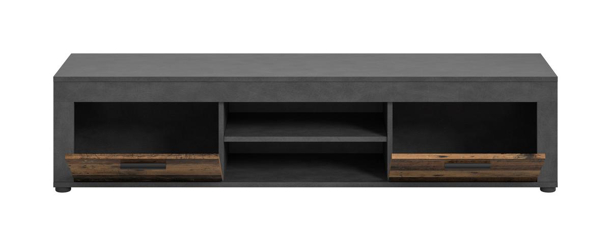 Tv Komoda Jam - prirodne boje/crna, Design, drvni materijal/plastika (160/37/40cm) - Modern Living