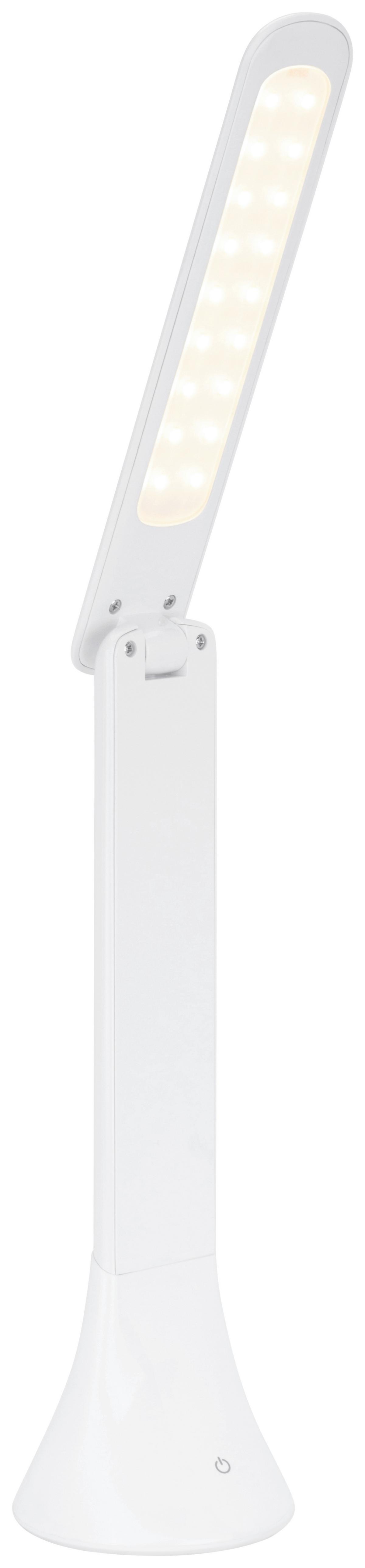 Led Íróasztali Lámpa Uff - fehér, Modern, műanyag (7,8/7,8/24,8cm) - Mömax