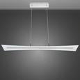 Led Hängeleuchte Rufus - Chromfarben, MODERN, Glas/Metall (100/15/120cm) - Premium Living