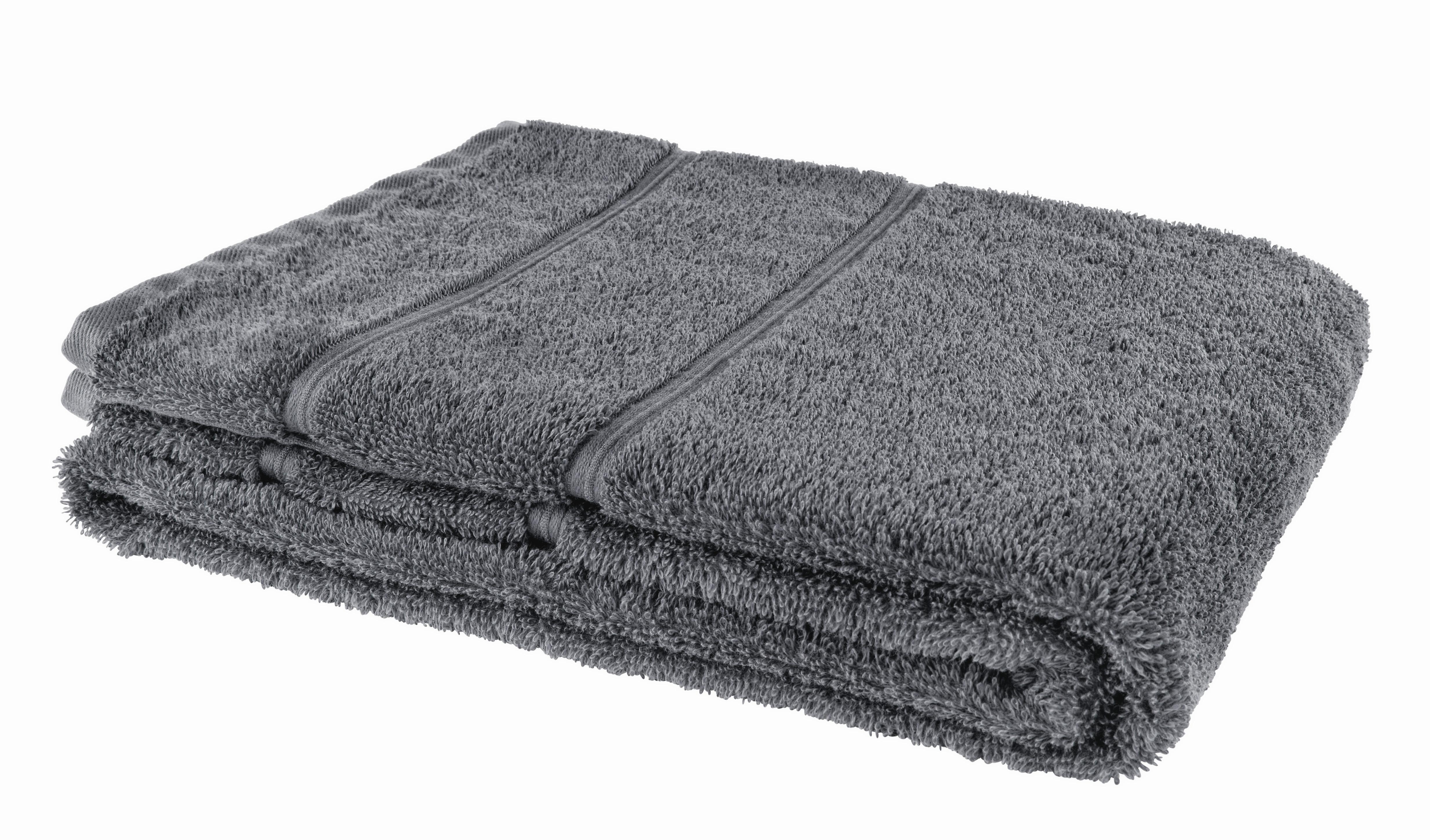 DUSCHHANDDUK MELANIE -AKT- - antracit, textil (70/140cm) - Modern Living
