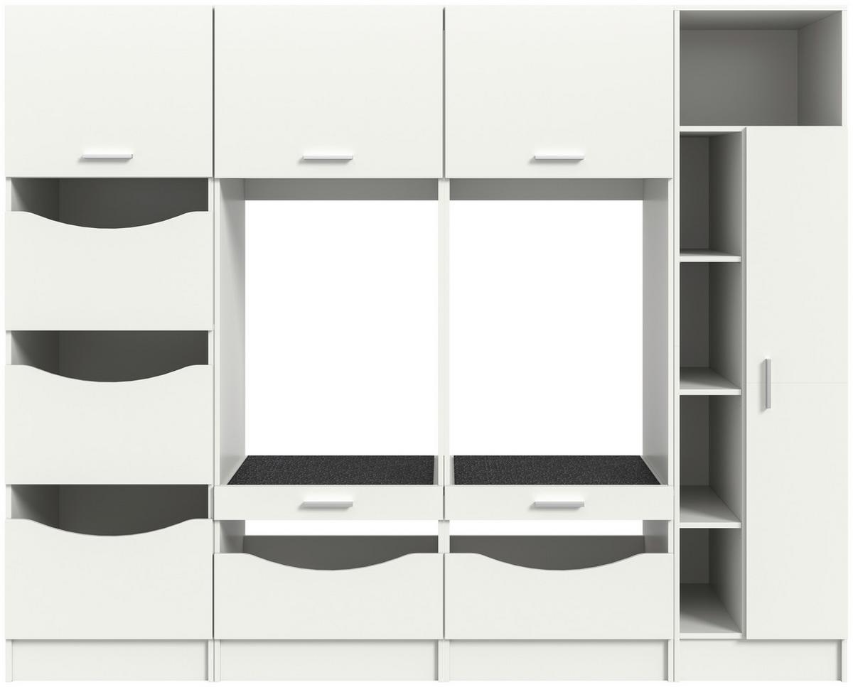 Omara Za Pralni In Sušilni Stroj Free, Bela - bela, Basics, leseni material (233/195/68cm) - MID.YOU