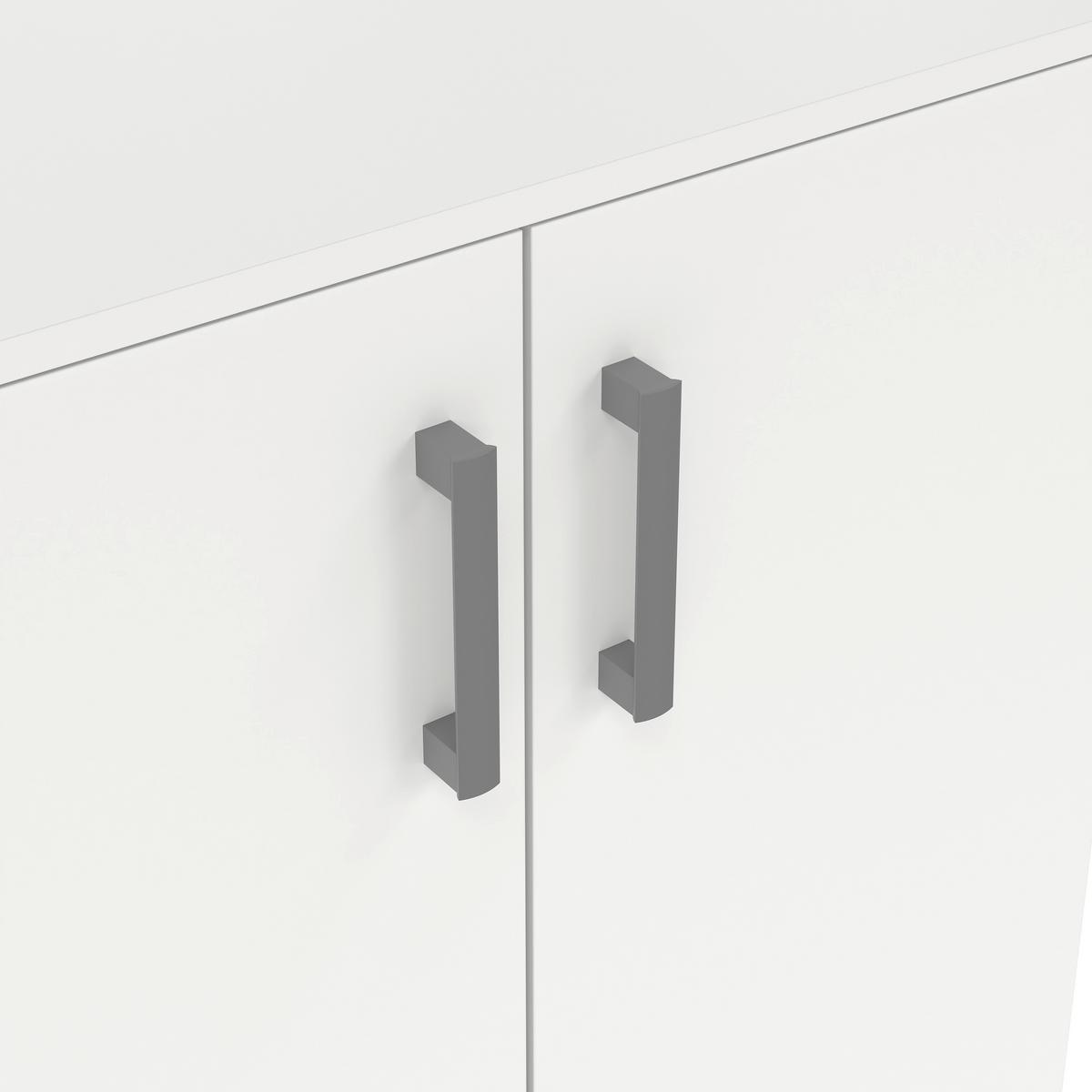 Schuhschrank Jimmy II Weiß - Weiß, KONVENTIONELL, Holzwerkstoff/Kunststoff (70/106/33,4cm) - Mömax