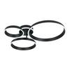 LED-TAKLAMPA STAR - svart, Modern, metall/plast (64,5/74,5/14cm) - Mömax