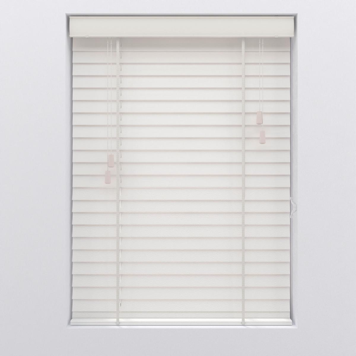 Jalousie Venetian Weiß ca. 90x130cm - Weiß, Natur, Holz (90/130cm)