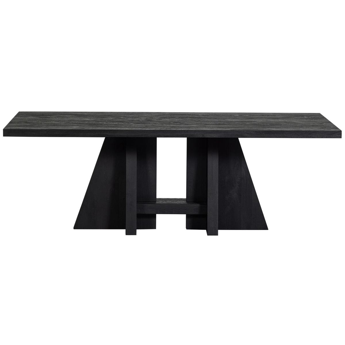 Esstisch Kean Schwarz L: 220 cm - Schwarz, Design, Holz (220/100/75cm) - Livetastic